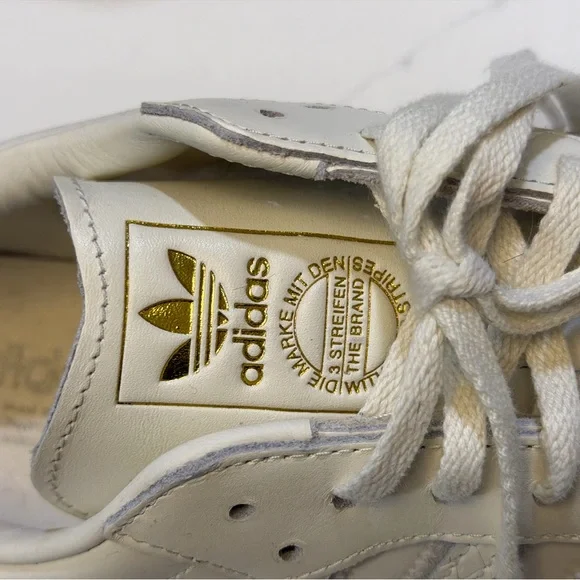 adidas samba Cream snake and Tan Sneakers